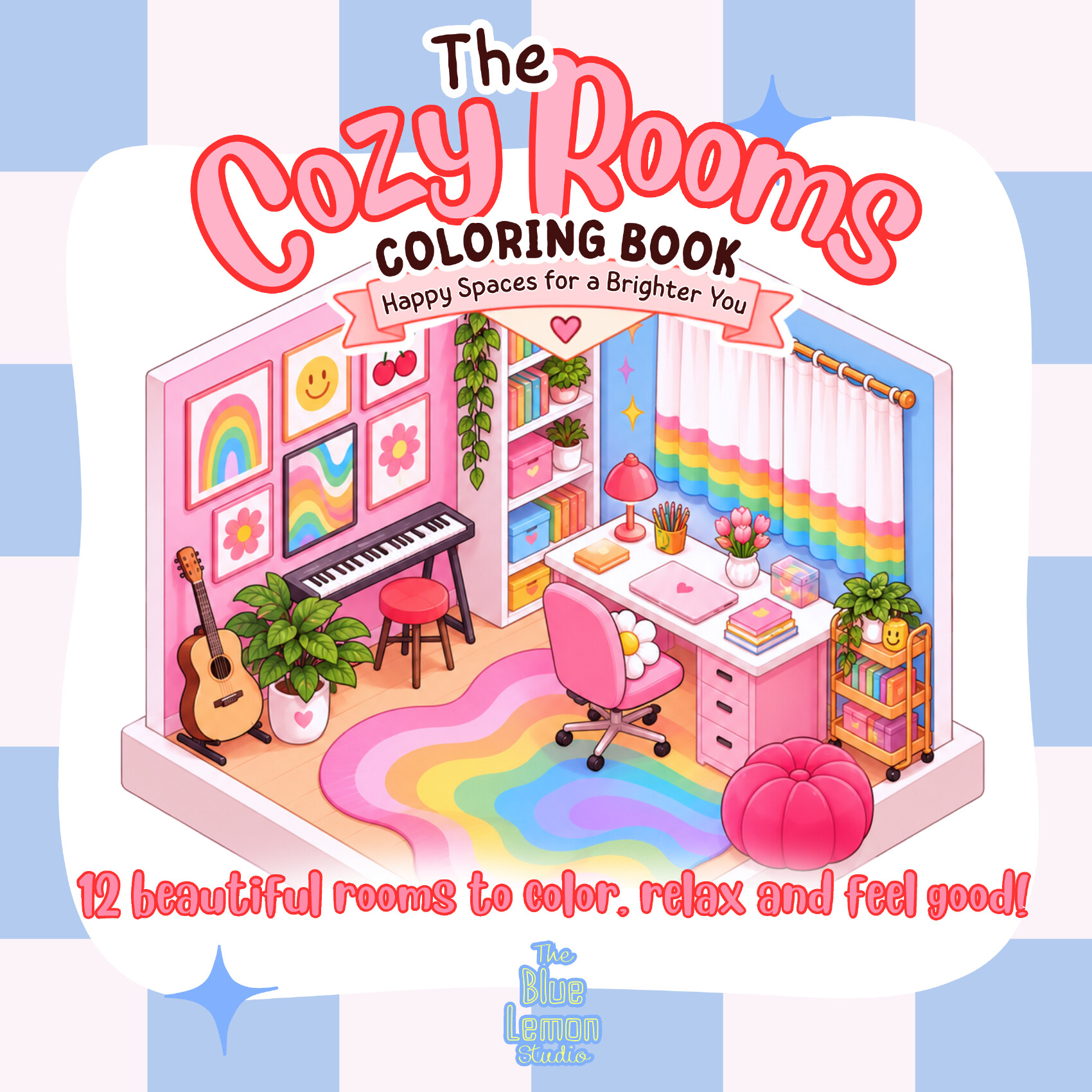 The Cozy Rooms Coloring Book cover
