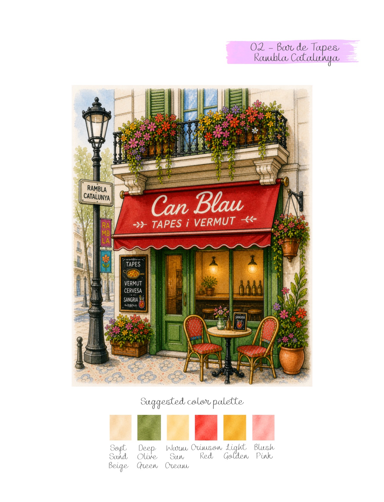 Barcelona Facades Collection — Color reference