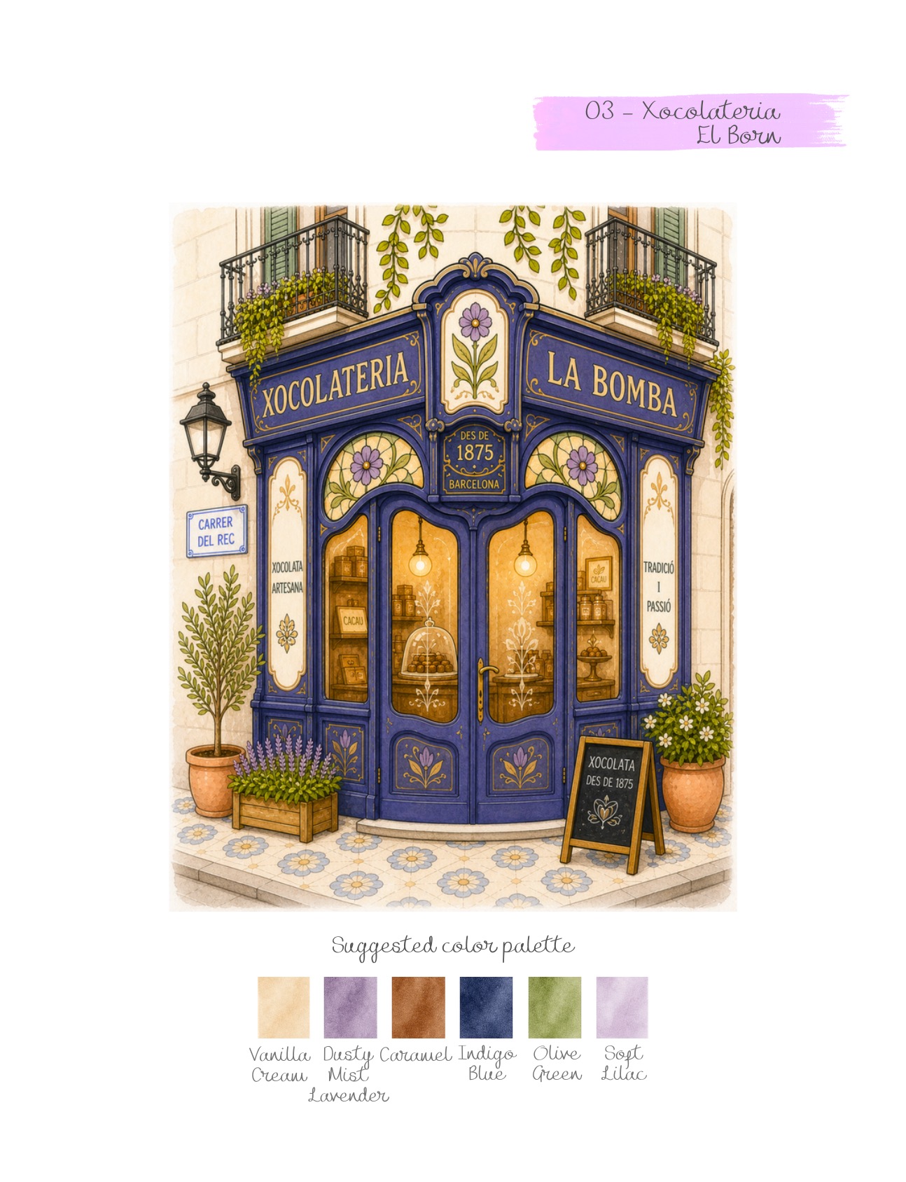 Barcelona Facades Collection — Color reference