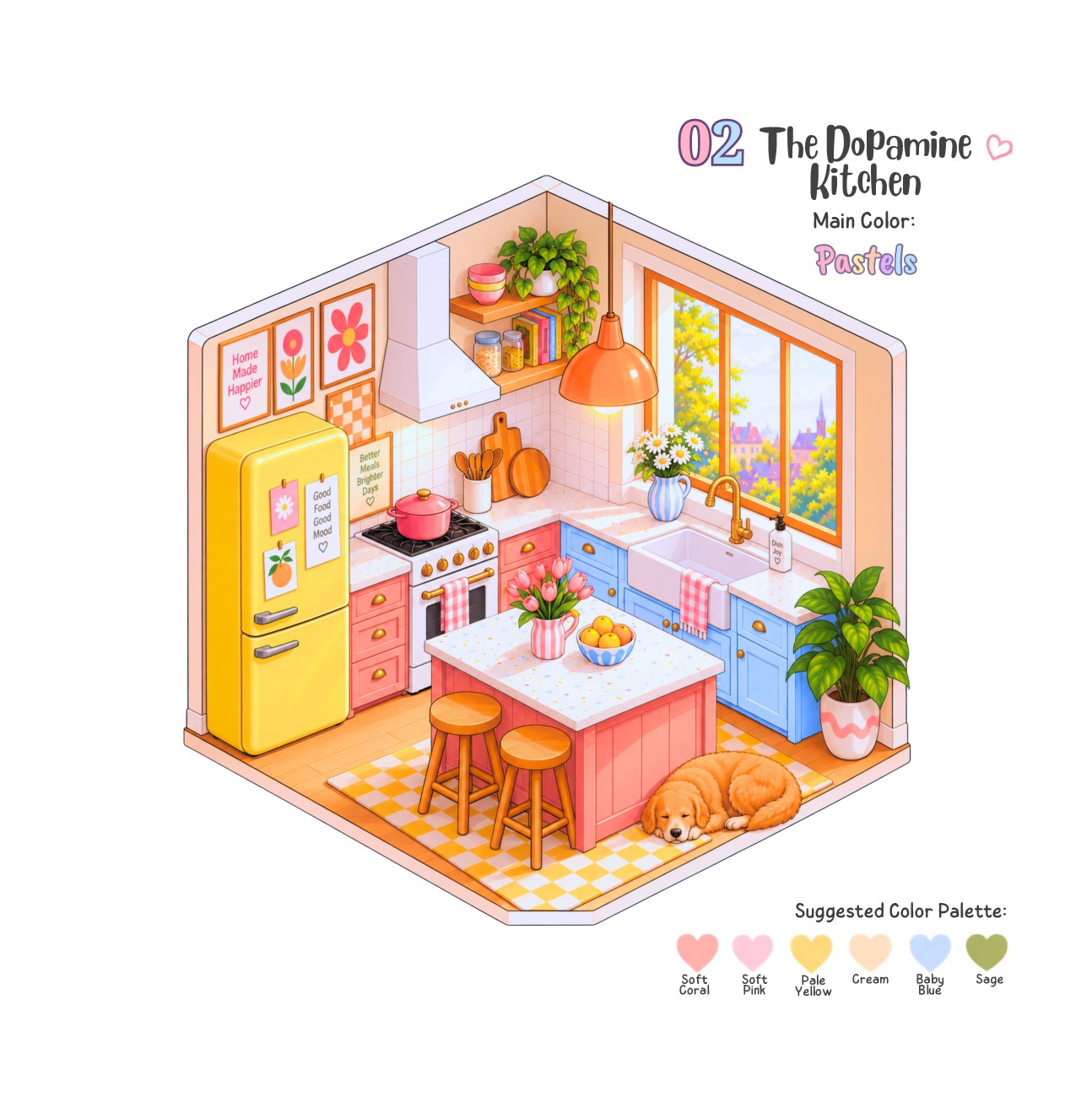 The Cozy Rooms Coloring Book — Color reference