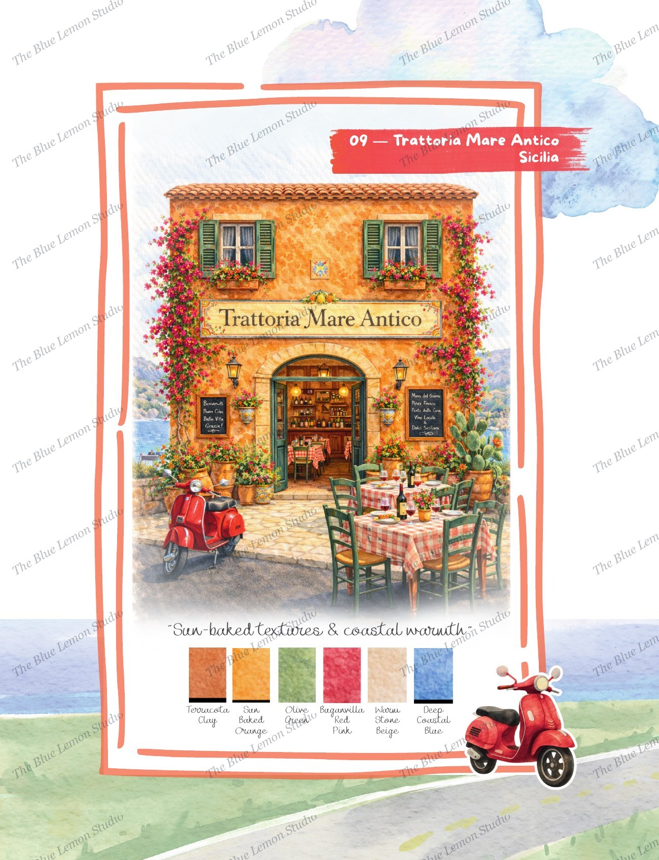 Italian Trattorias Collection — Color reference