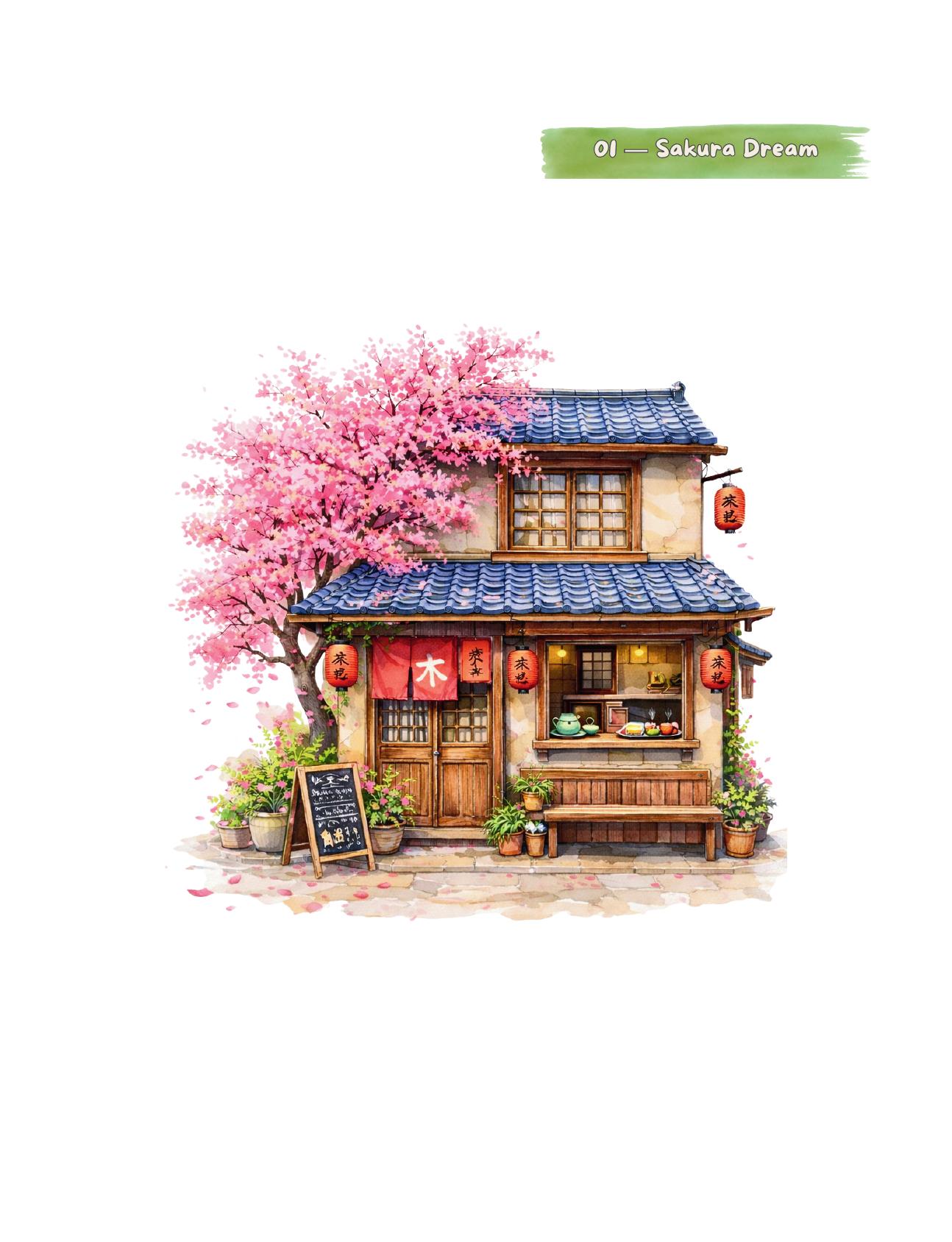 Japanese Tea Houses Collection — Color reference