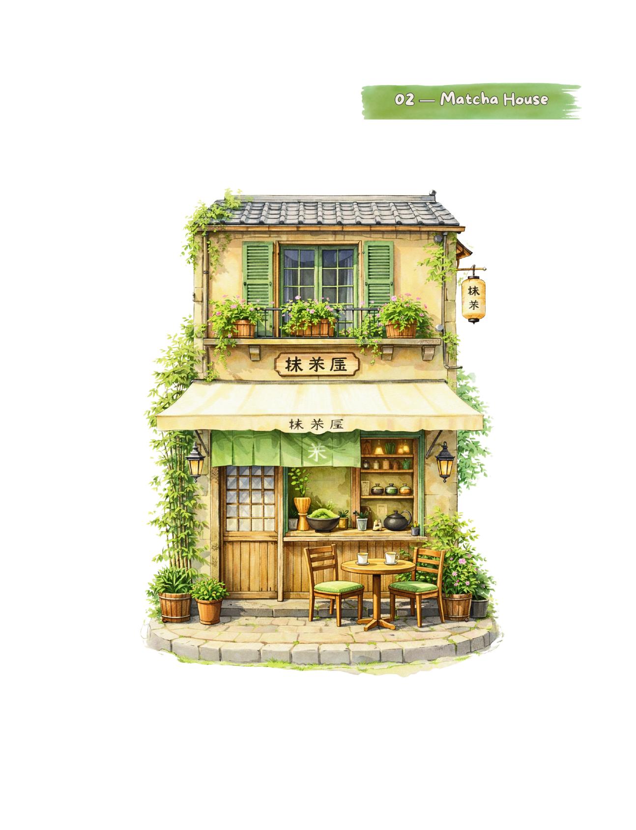 Japanese Tea Houses Collection — Color reference