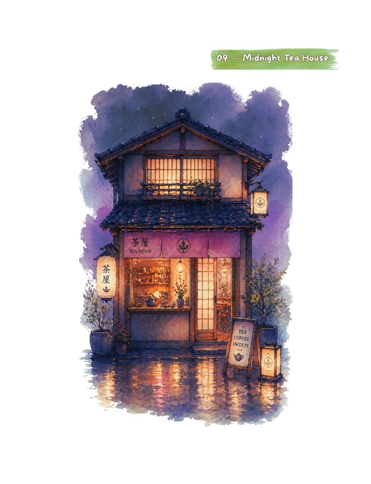 Japanese Tea Houses Collection — Color reference